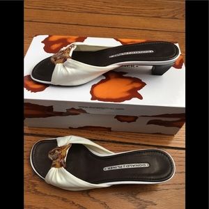 Donald Pliner white sandal